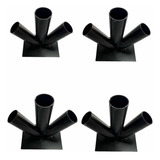 4 Bases Profesional Triple Metal Para Chisperos Pirotecnia