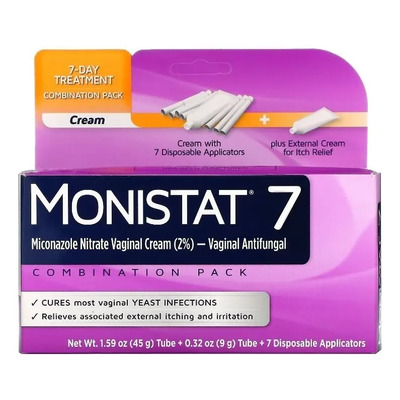 Monistat Crema Vaginal Antifúngica 7 Días Miconazol Hongos 45 Gr | Envío gratis