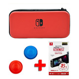 Combo: Estuche+siliconas+vidrio Protector N Switch 