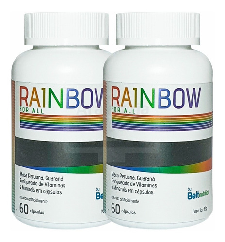 2x Multivitamínico Rainbow Maca Peruana Original Nutrition