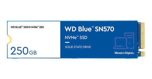 Unidad De Estado Sólido Wd Blue Sn570 250 Gb Ssd Nvme M.2 22