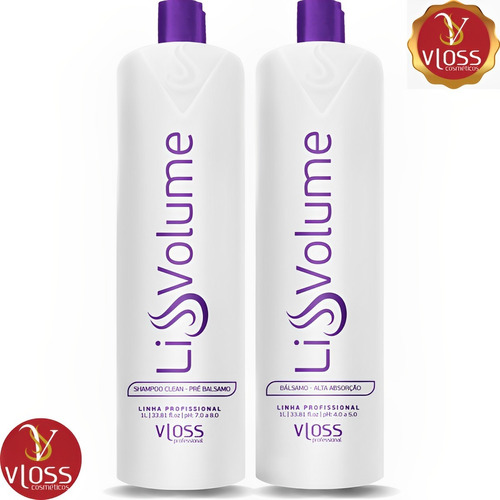 Kit Progressiva Fit Liss Balsamo Vloss Sem Formol-2 Passos 