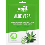 Mascarilla Facial De Tela And Con Esencia De Aloe Vera