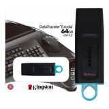 Pen Drive 64gb Kingston, Datatraveler Exodia, Usb 3.2 - Dtx