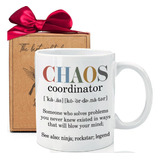 Qupoomafu Chaos Coordinator - Taza De Café, Regalos Inspirad