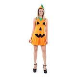 Fantasia De Halloween Adulto Feminino Abobora Heat Girls