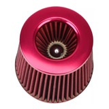 Filtro Aire Inducción Cónico Universal Alto Flujo Frio Rojo