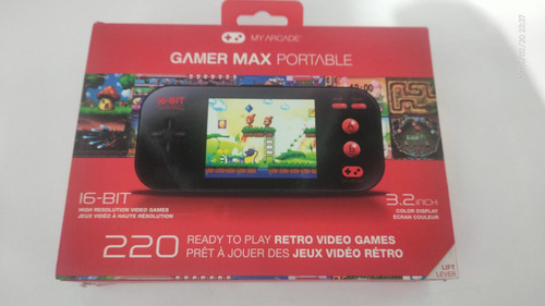 Mini Game Gamer Max Portable My Arcade Original 220 Jogos 