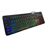 Teclado Gamer Silencioso Slim Led Rgb Usb Pc Notebook 