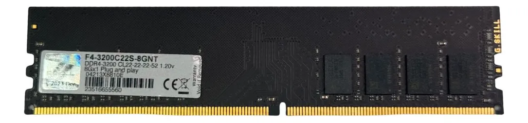 MEMORIA GSKILL DDR4 8GB 3200MHZ BULK OEM