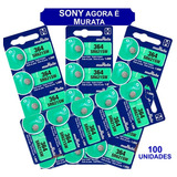 100 Baterias Sony 364 Sr621sw Ag1 Sr621 Original Relógio