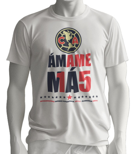 Playera Unisex Ámame Mas América Clausura 2024 Bicampeón