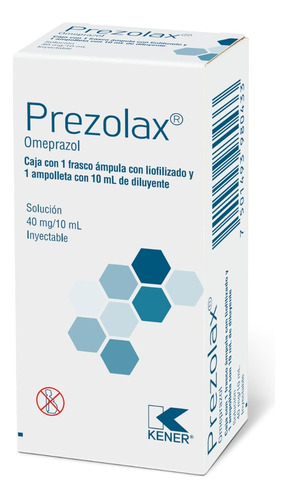 Kener Prezolax Omeprazol Ampula Solucion 40 Mg/10ml Inyec.
