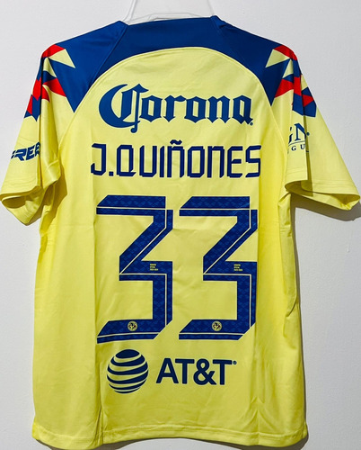 Jersey América 2024 Titular Amarilla Julián Quiñones Niño