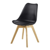 Sillas Eames Acolchada Tulip Comedor Clasica Blanco - Negro