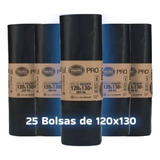 Bolsa Basura Virutex 120x130 - 25 Unidades Negra - 75 Micras