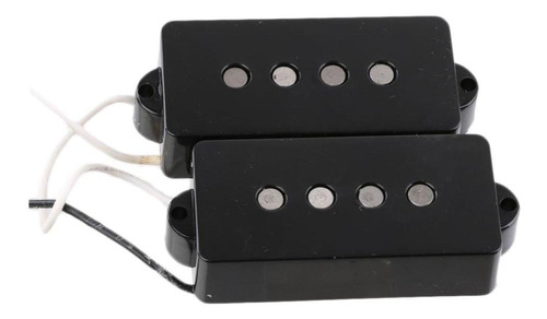 Bass Double Pickup Negro Para Bajo, Fácil De Instalar