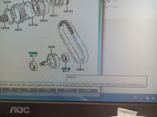 Rodamiento Transferencia De Toyota Fj Cruiser Automtica Foto 4