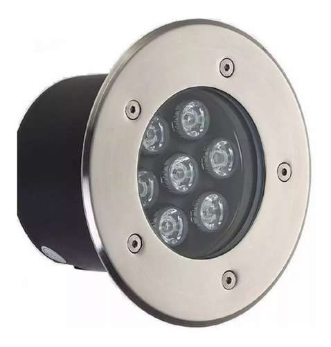 8 Balizador Luminária Led Jardim 7w Embutir  Branco Quente