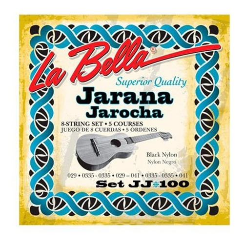 Cuerdas Para Jarana Jarocha La Bella Mod. Jj100 Nylon Negro