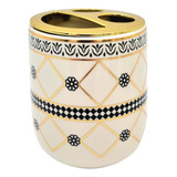 Vaso Porta Cepillos Con Divisiones Ceramica