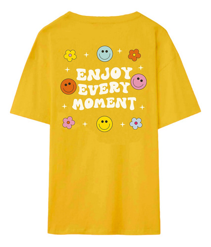 Camisa Oversize Confortável Estampa Blogueira Carinha Emoji