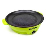 Parrilla Comal Sartén Eléctrico American Verde Mod 6022