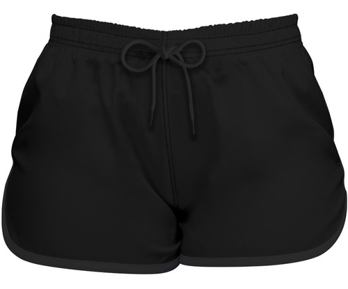 Short Liso Feminino Tactel Para Treino Praia Caminhada