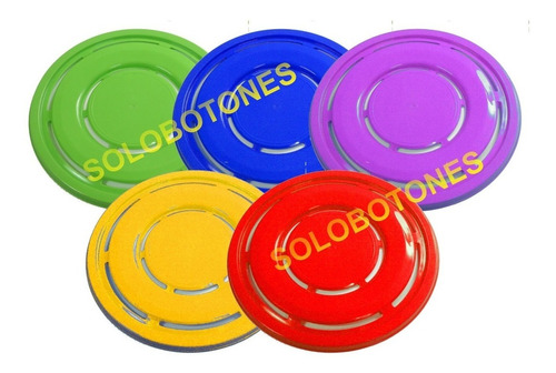 15 Frisbees 26cm De Diametro 8 Colores Sin Calco