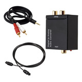 Adaptador De Som Optico Digital Para Analogico Rca + Cabo