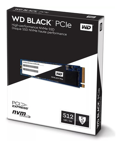 Wd Black, 512 Gb Western Digital Nvme Hasta 2050 Mbps