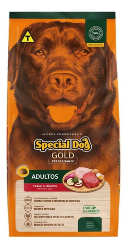Ração Special Dog Gold Premium Adultos Carne E Frango 15kg