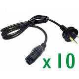 Lote X 10 Cable Power Pc, Monitor, Impresora, Balanza. 4mm.