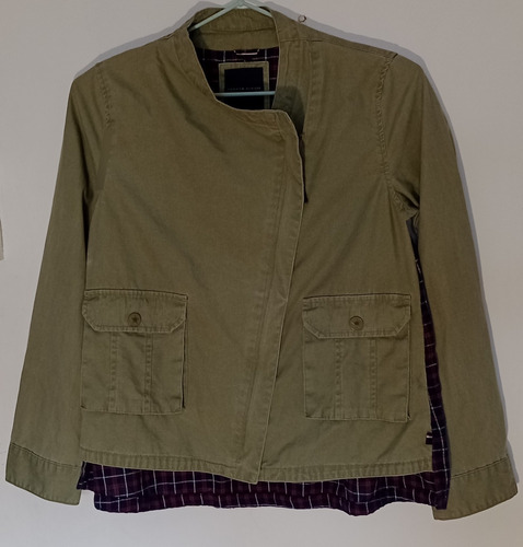 Tommy Hilfiger Chaqueta Casaca Niña Verde Musgo Talla 12-14 