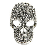 Broche Prendedor Calavera Cráneo Brillante De Lujo Para Ropa