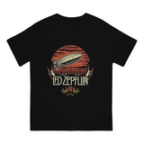 Camiseta De Algodón Con Estampado Led Band Zeppelin