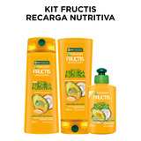 Kit Fructis Recarga Nutritiva Shampoo, Acond Y Crema