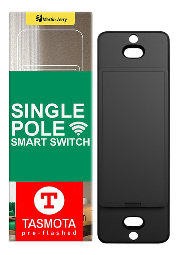 Tasmota Smart Switch | Negro | Esp 2.4g Wifi Chip, Interrup.