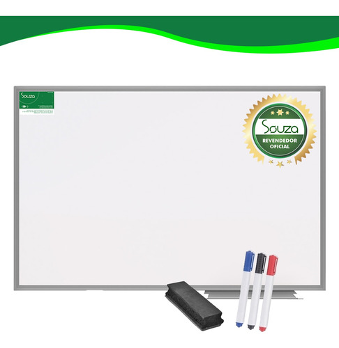 Lousa Quadro Branco 80x60 Brinde Apagador 3 Marcador Oferta