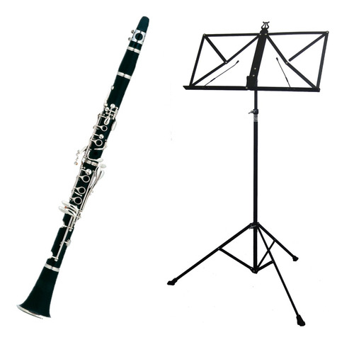 Kit Clarinete Cl 200 New York + Estante De Partitura S2