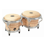 Bongos De Madera Natural Ajustables