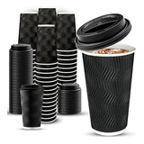 Vasos Desechables Para  Café Ginkgo Paquete De 100 Tazas De