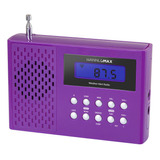 Hannlomax Hx-512r Radio Portatil De Banda Am/fm/clima, Reloj