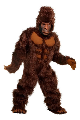 Disfraz Y Mascara De Big Foot Yeti Gorila Pie Grande Abominable Hombre De Las Nieves Chango Para Niños Y Adolescentes Envio Gratis