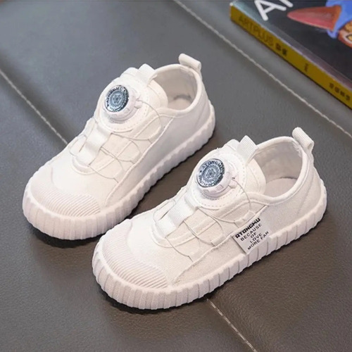 Tenis Casuales Niña Niño Tallas 17 A 23 Ajustables Perilla