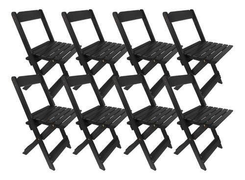 8 Cadeiras Dobráveis Madeira Cedrinho Itaúba Imbuia