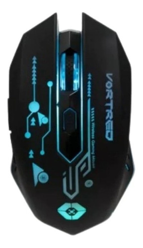 Mouse Gamer Inalámbrico Vortred Con Rgb V-930464 Color Negro