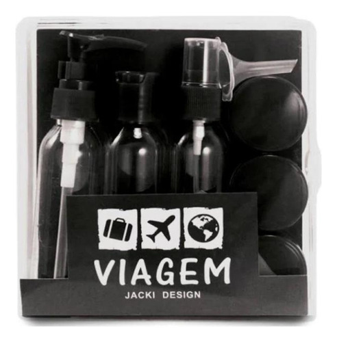 Porta Frascos Viagem Kit Organizador Shampoo Creme Perfume