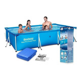 Alberca Rectangular Bestway Piscina 3m X 2.01m Con Bomba Msi