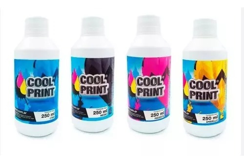 Tinta Alternativa Coolprint Pack X 4 Colores De 250 Ml